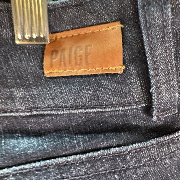 Paige Hidden Hills Straight Jeans Womens 29x32 Blue Denim Stretch Mid Western - Picture 5 of 9